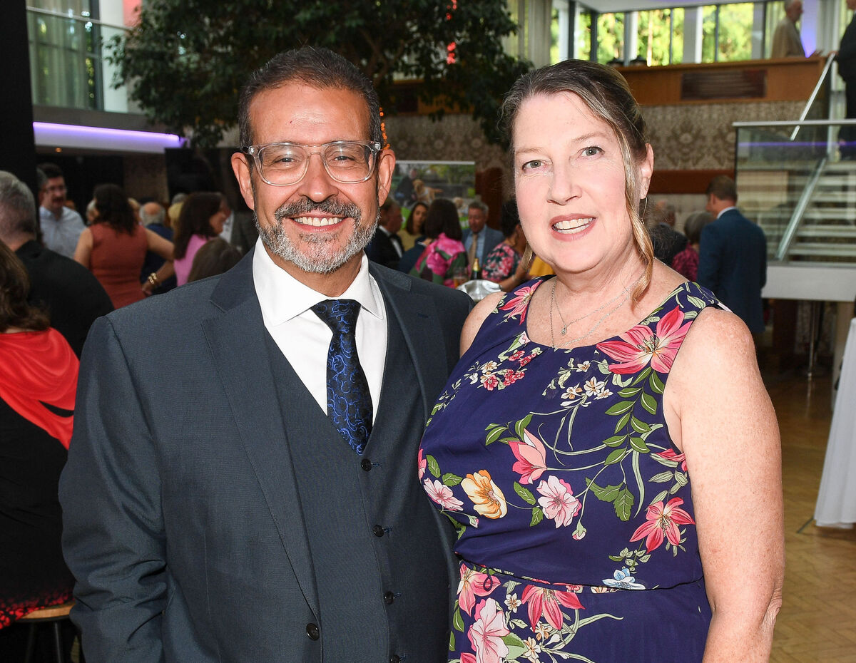 Roger Gonzalez and Sheila Smith-Gonzalez, at the County Cork Benevolent, Patriotic and Protective Association dinner dance, at the Rochestown Park Hotel. Picture: David Keane. Roger Gonzalez and Sheila Smith-Gonzalez, at the County Cork Benevolent, Patriotic and Protective Association dinner dance, at the Rochestown Park Hotel. Picture: David Keane.