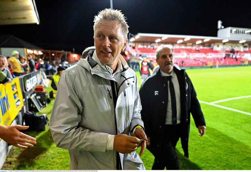 Republic of Ireland head coach Heimir Hallgrimsson after the SSE Airtricity Men's Premier Division match between Cork City and Waterford at Turner's Cross in Cork. Picture: Tyler Miller/Sportsfile