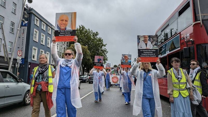 Healthcare workers join 99th Cork city march for people of Gaza Healthcare workers join 99th Cork city march for people of Gaza