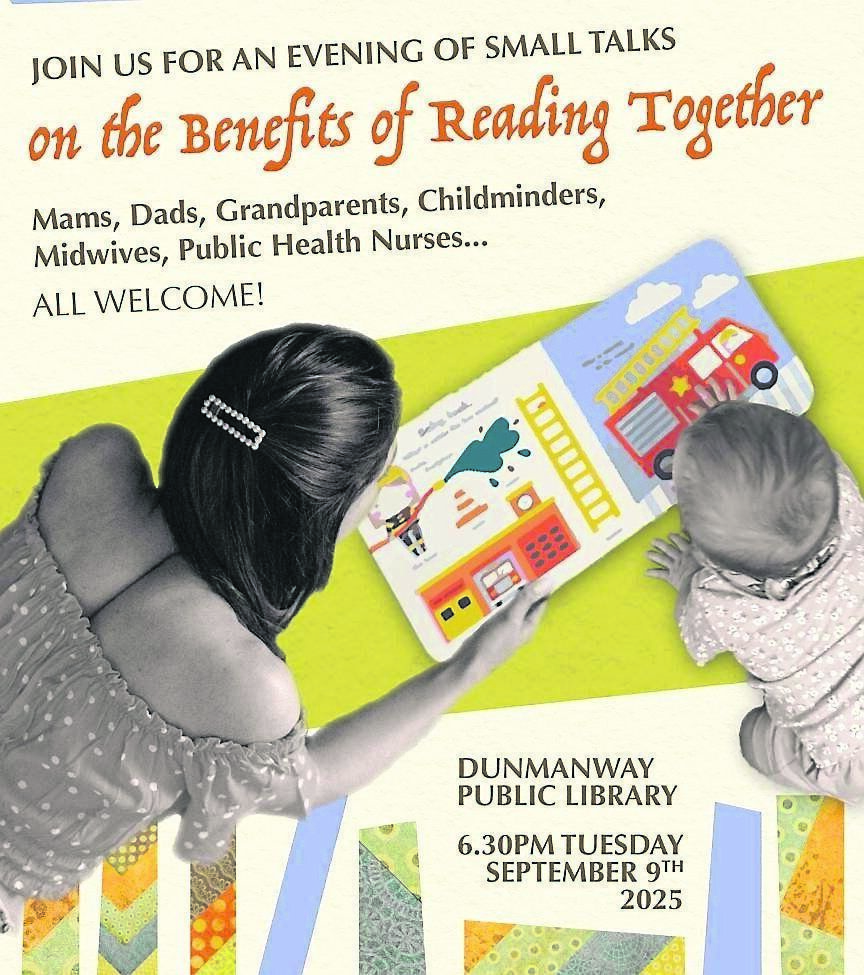 The poster advertising Áilín Quinlan’s event promoting books in Cork The poster advertising Áilín Quinlan’s event promoting books in Cork