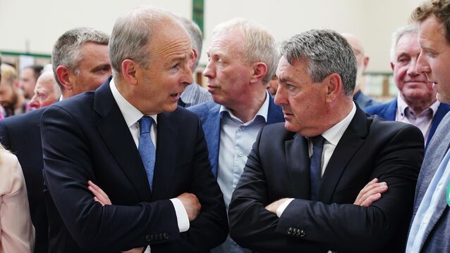 <p>Taoiseach Micheál Martin and Cork MEP Billy Kelleher. Mr Martin has endorsed Jim Gavin as the Fianna Fáil candidate for the presidency, while Mr Kelleher is very much the underdog.</p>