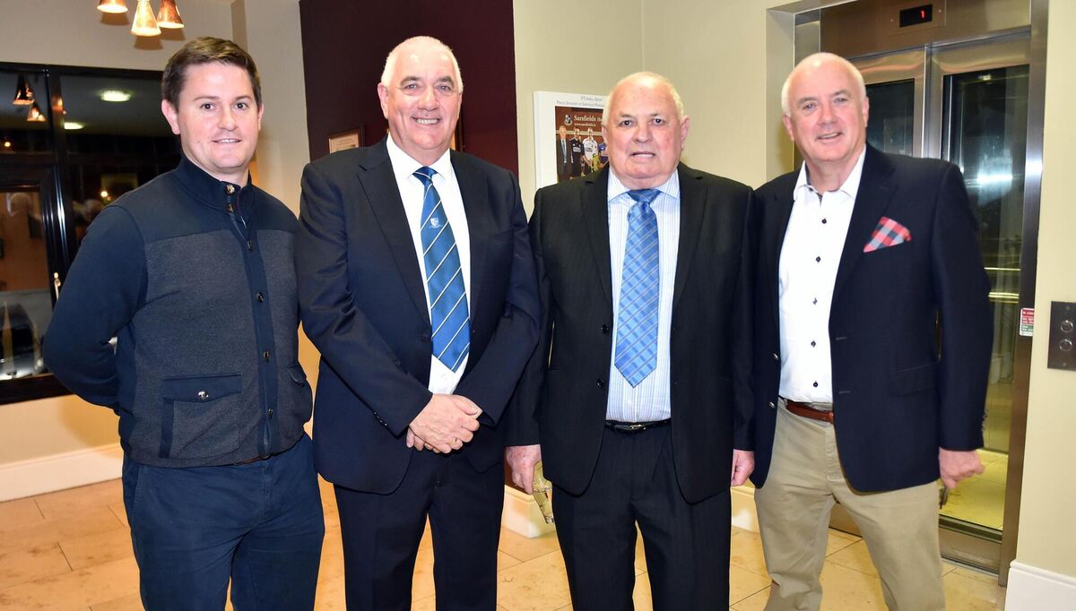 Sarsfields All-Ireland winning players Kieran Murphy, Tadhg Murphy, Tom O'Donoghue, and Bertie Óg Murphy at a function in 2016. Picture: Eddie O'Hare Sarsfields All-Ireland winning players Kieran Murphy, Tadhg Murphy, Tom O'Donoghue, and Bertie Óg Murphy at a function in 2016. Picture: Eddie O'Hare