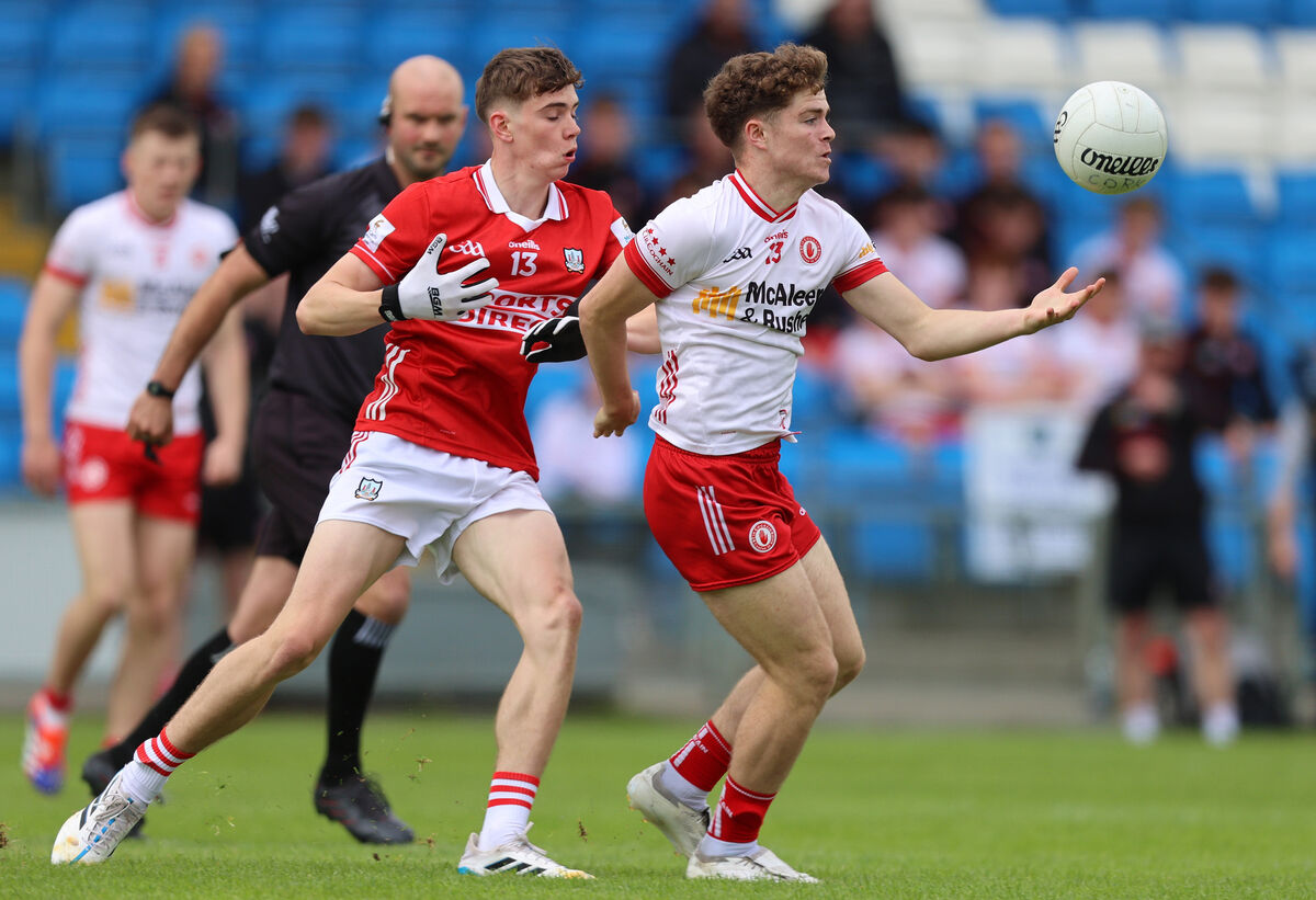 Jack Byerley in action for the Cork minor footballers this year. He will be an important player for Clonakilty Community College. Picture: INPHO/Leah Scholes