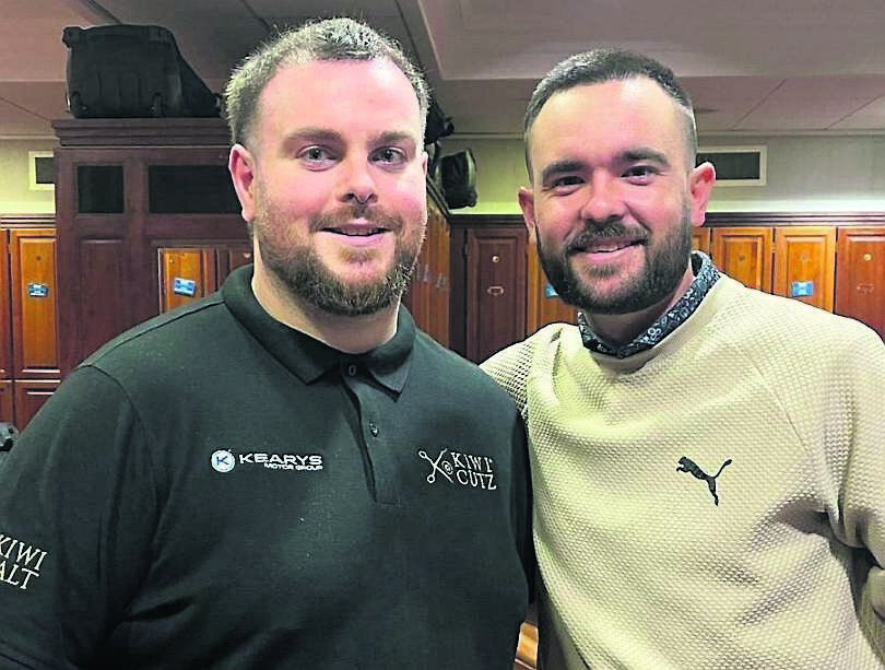 Ciarán O’Sullivan with Spanish golfer Angel Hidalgo at the K Club Ciarán O’Sullivan with Spanish golfer Angel Hidalgo at the K Club