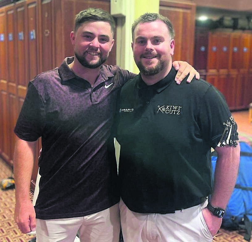 Ciarán O’Sullivan with English pro golfer Alex Fitzpatrick, the younger brother of Matt Fitzpatrick, a major champion and Ryder Cup star Ciarán O’Sullivan with English pro golfer Alex Fitzpatrick, the younger brother of Matt Fitzpatrick, a major champion and Ryder Cup star