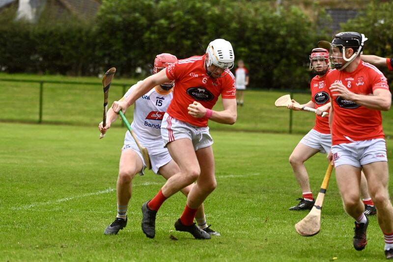 Eoin O’Sullivan, Mayfield, defends against Bandon. Picture: Larry Cummins Eoin O’Sullivan, Mayfield, defends against Bandon. Picture: Larry Cummins