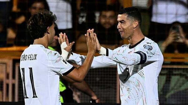 Cristiano Ronaldo nets brace as Portugal hammer Armenia in World Cup qualifying Cristiano Ronaldo nets brace as Portugal hammer Armenia in World Cup qualifying