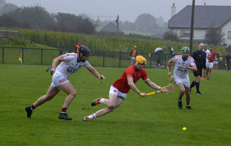  Blarney's Shane Barrett in action against Courcey Rovers. Picture: Denis Boyle