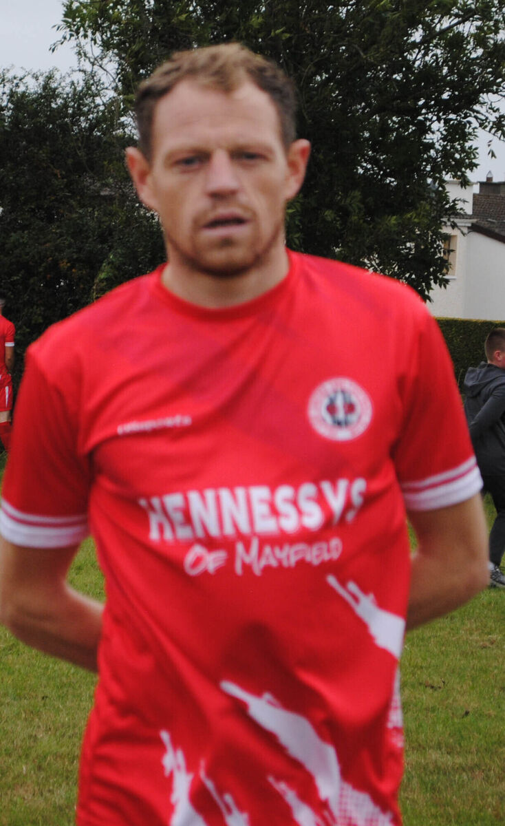 Stephen O'Donnell, with Village United, who got his side's opener in their 2-0 victory over Grattan United at Silverheights. Stephen O'Donnell, with Village United, who got his side's opener in their 2-0 victory over Grattan United at Silverheights.