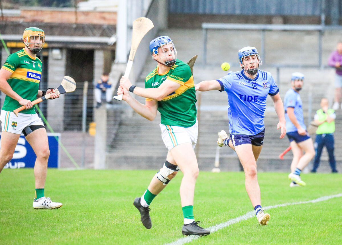 Cloughduv's Odhran O'Driscoll clears the ball out of defence against Barryroe. Picture: David Creedon