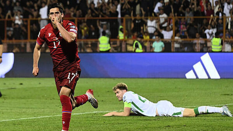 Republic of Ireland’s World Cup qualifying hopes hit further by loss in Armenia