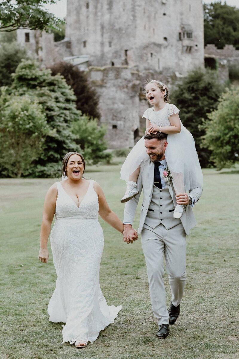 Tracey and Keith with their daughter Nell.  Tracey and Keith with their daughter Nell.
