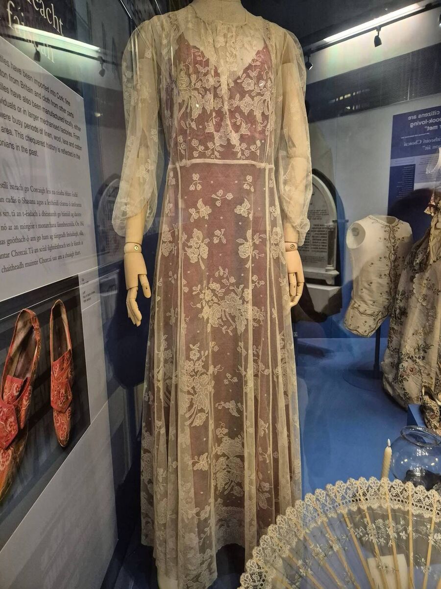 An 1800s design by the late Eileen O’Donoghue which was recently gifted to Carrigaline lace maker Veronica Stuart. the Honorary Life President of the Traditional Lacemakers of Ireland, 