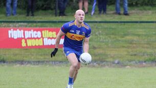 <p>Brian O'Driscoll in action for Carrigaline last year. Picture: Bernard Laverty</p>