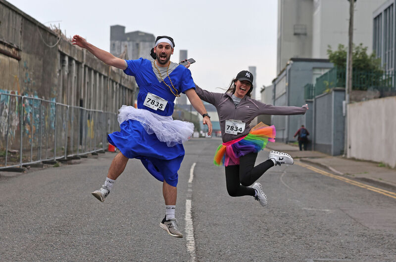 Jamie O’Driscoll and Vanessa Horgan Field, who took part in the mini marathon in aid of Abode, last year. 	Picture: Jim Coughlan