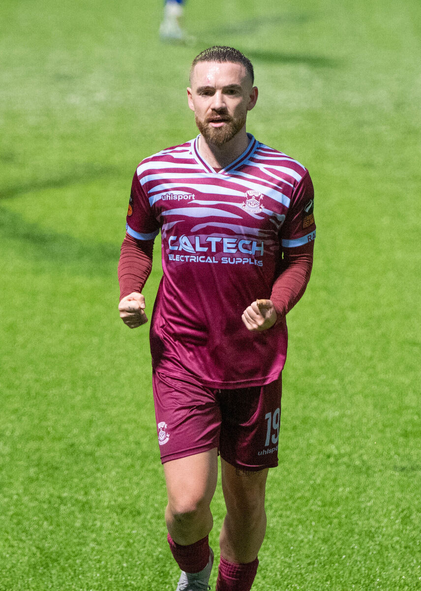 Cobh Ramblers Dylan McGlade celebrates as he scores his sides first goal against Treaty Utd in the SSE Airtricity Men's First Division match in St Colman's Park. Picture: Howard Crowdy Cobh Ramblers Dylan McGlade celebrates as he scores his sides first goal against Treaty Utd in the SSE Airtricity Men's First Division match in St Colman's Park. Picture: Howard Crowdy