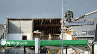 Explosion at Donegal service station