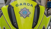 Irish Police, Garda, motorcycle on a street in Dublin