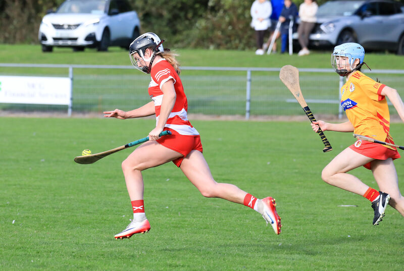 Courcey Rovers' Saoirse McCarthy races toward goal. Picture: David Creedon Courcey Rovers' Saoirse McCarthy races toward goal. Picture: David Creedon