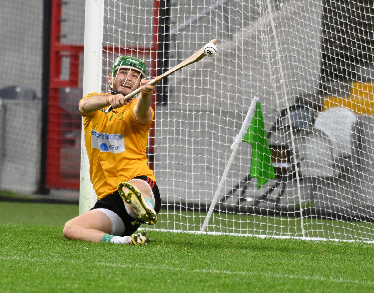 Blackrock goalkeeper Gavin Connolly makes a save during the penalty shootout against Imokilly in the 2022 Co-op SuperStores Cork Premier SHC quarter-final. Picture: Eddie O'Hare Blackrock goalkeeper Gavin Connolly makes a save during the penalty shootout against Imokilly in the 2022 Co-op SuperStores Cork Premier SHC quarter-final. Picture: Eddie O'Hare