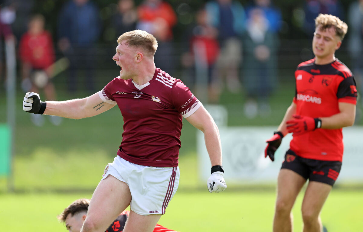 Jack Murphy, Bishopstown, celebrates his early first-half goal against Beal Atha'n Ghaorthaidh. Picture: Jim Coughlan. Jack Murphy, Bishopstown, celebrates his early first-half goal against Beal Atha'n Ghaorthaidh. Picture: Jim Coughlan.