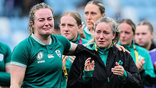 Fiona Tuite and Edel McMahon dejected after the match 14/9/2025