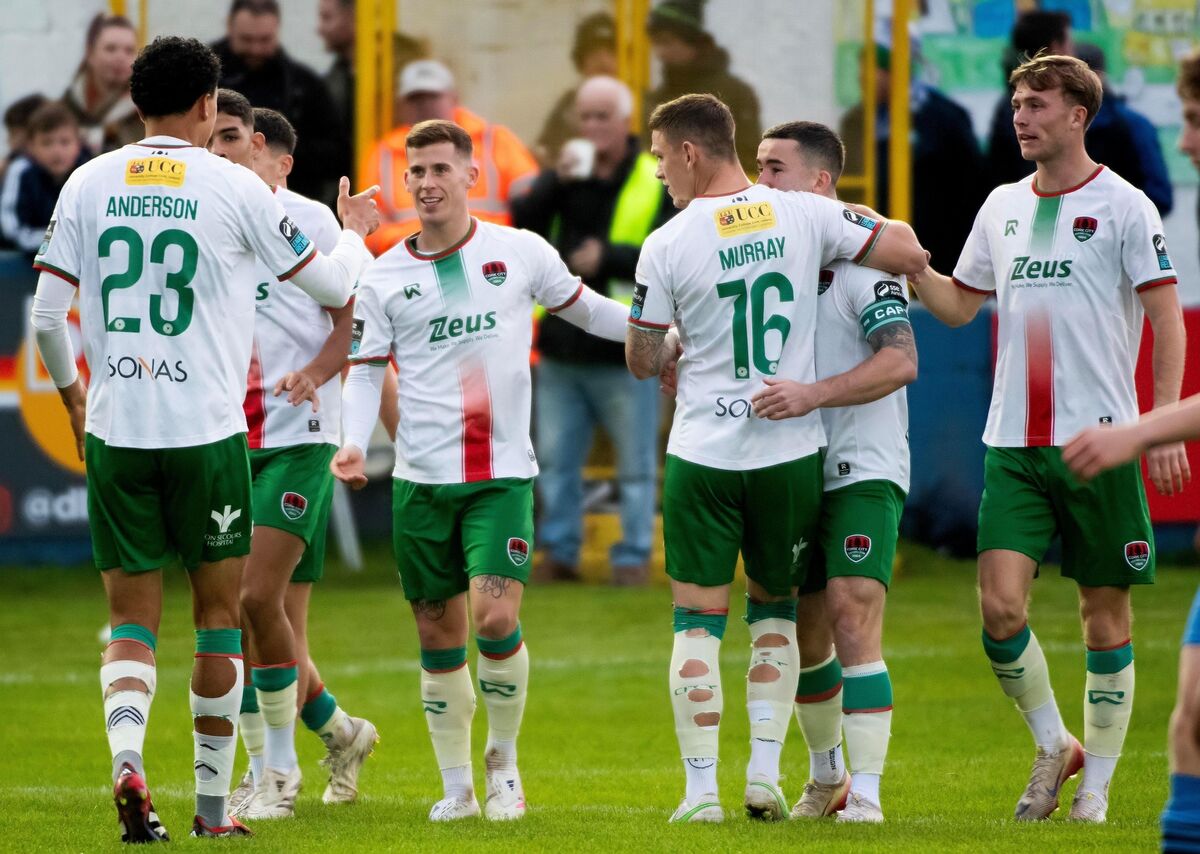Cork City’s Sean Murray celebrates with Seani Maguire after his goal. Picture: ©Inpho/Evan Logan Cork City’s Sean Murray celebrates with Seani Maguire after his goal. Picture: ©Inpho/Evan Logan