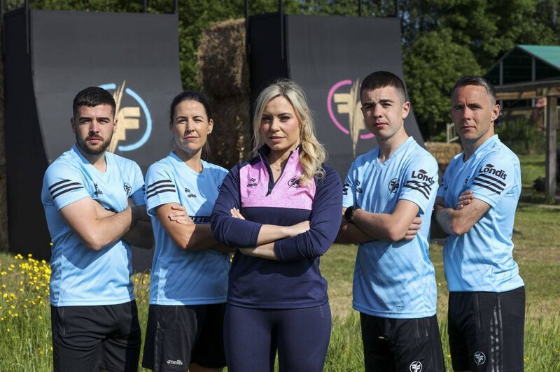 CONTENDER? Anna Geary (centre) on Ireland's Fittest Family
