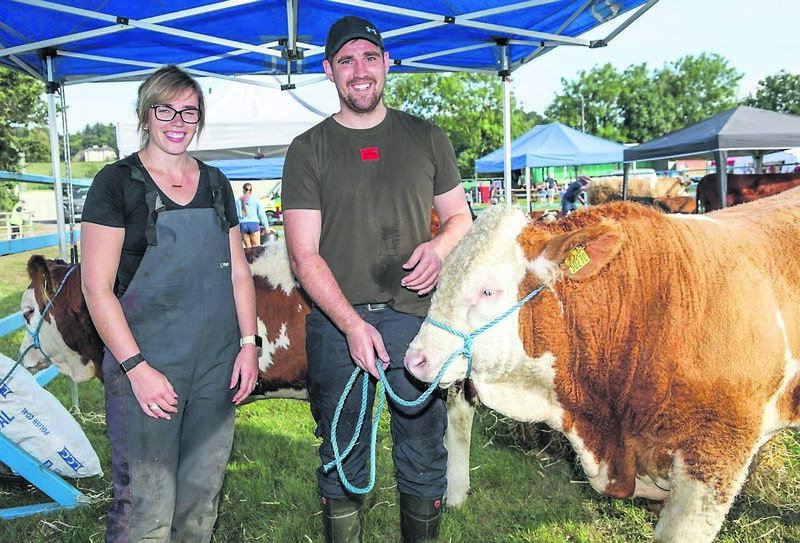 Denise O’Donovan from Dunmanway and James O’Leary from Ballincollig with his Simmental at the recent Ballygarvan Agricultural Show. Picture: David Creedon
Denise O’Donovan from Dunmanway and James O’Leary from Ballincollig with his Simmental at the recent Ballygarvan Agricultural Show. Picture: David Creedon