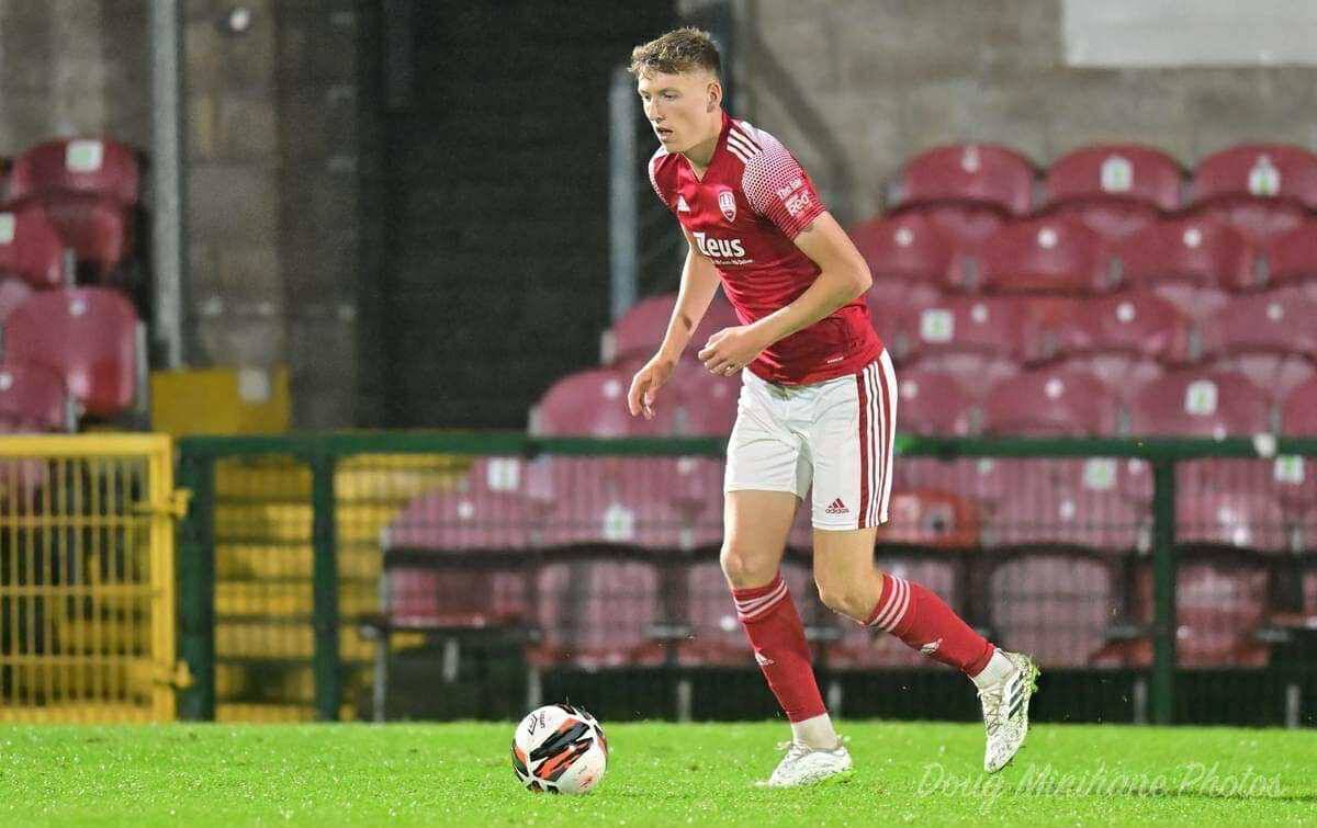 Cork City defender Luke Downey in action for his side at a League of Ireland U20 game at Turner's Cross. Picture: Doug Minihane
