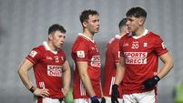 Mark Cronin, Hugh O'Connor and Darragh Cashman dejected  19/4/2025