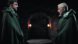 <p class="contextmenu internal_Caption">LIKE FATHER, LIKE SON: Andrew and his father Paudie on The Traitors Ireland</p>
