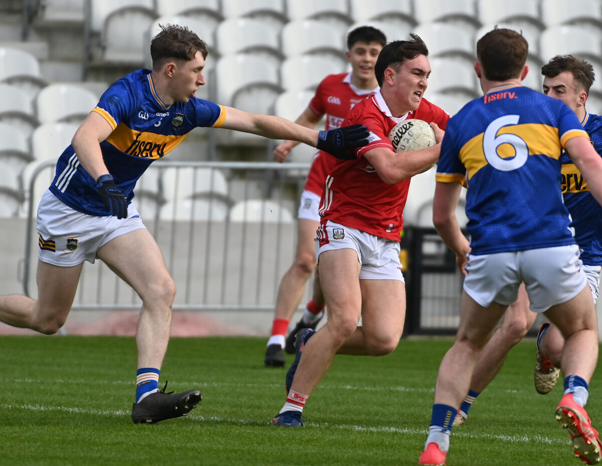 Cork's Danny Miskella gets away from Tipperary's Eoin O'Connell in an U20 game back in April. Picture: Eddie O'Hare