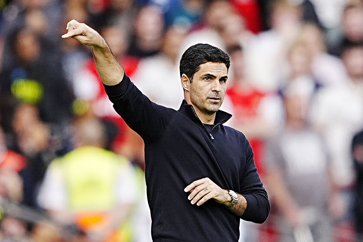 Arsenal manager Mikel Arteta gestures during the Premier League match at Anfield, Liverpool. Picture: Peter Byrne/PA Wire Arsenal manager Mikel Arteta gestures during the Premier League match at Anfield, Liverpool. Picture: Peter Byrne/PA Wire