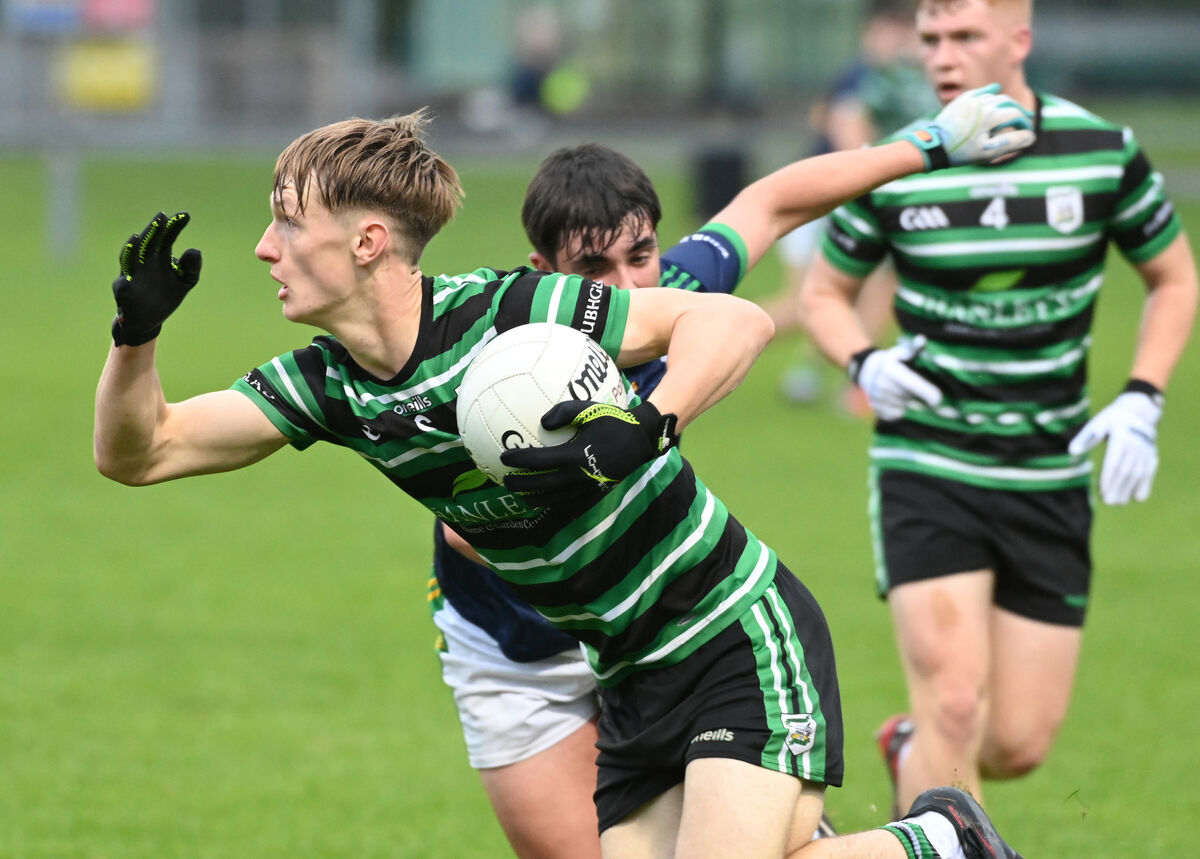 Douglas' Liam Kelleher goes past Glanmire's Billy O'Mahony. Picture: Eddie O'Hare Douglas' Liam Kelleher goes past Glanmire's Billy O'Mahony. Picture: Eddie O'Hare