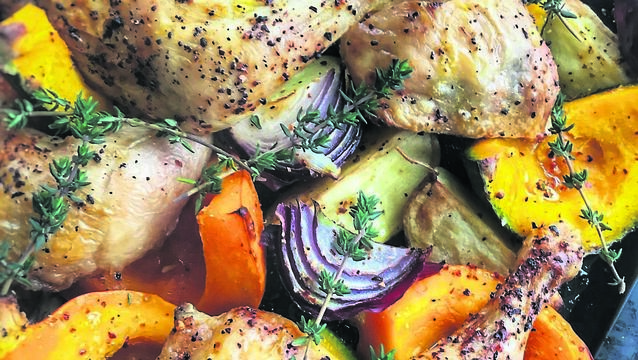 <p>Autumn Baked Chicken by Di Curtin</p>