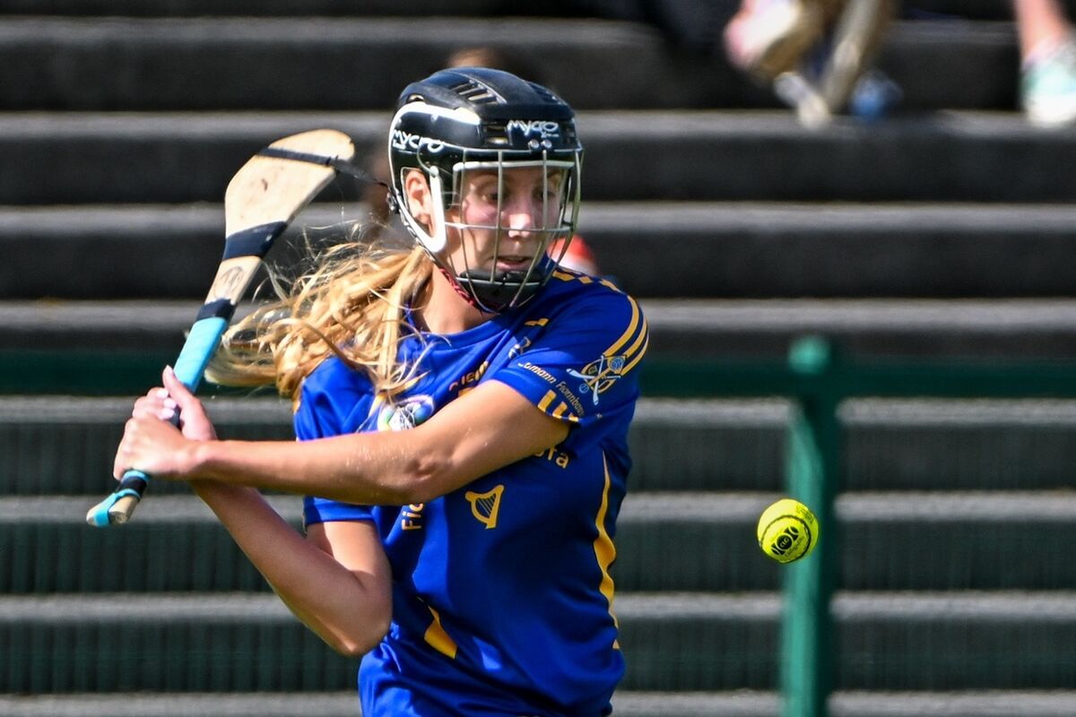 St Finbarr's Ciara Golden fires the sliotar down the field. Picture: Chani Anderson