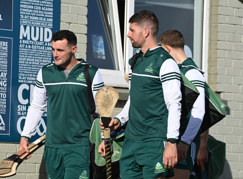 Valley Rovers' players leave the ground after the match was called off against Cloyne following a serious leg injury to Valley Rovers' John Cottrell. Picture: Eddie O'Hare