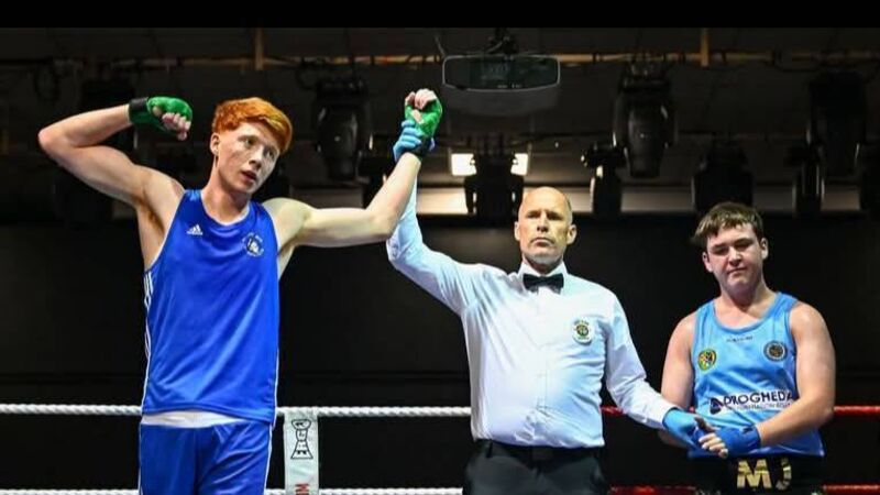 William Heaphy, Golden Gloves BC gave an exhibition of boxing to win the 80kg U17 national title