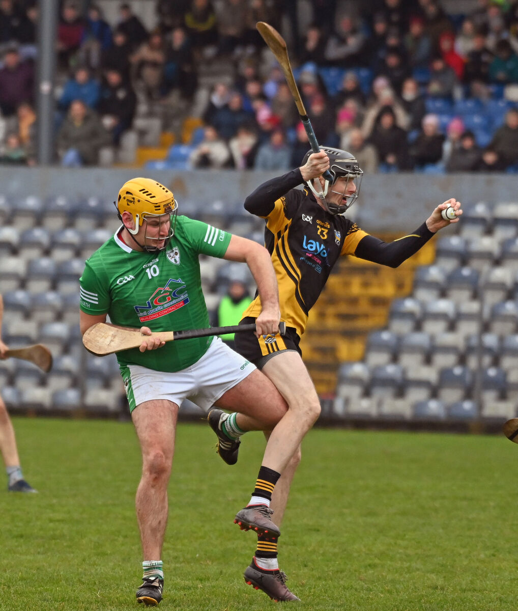 Killeagh's Dan Landers (left) top scored against Carraig na bhFear with 0-6 (0-3 f, 0-2 65). Picture: Eddie O'Hare