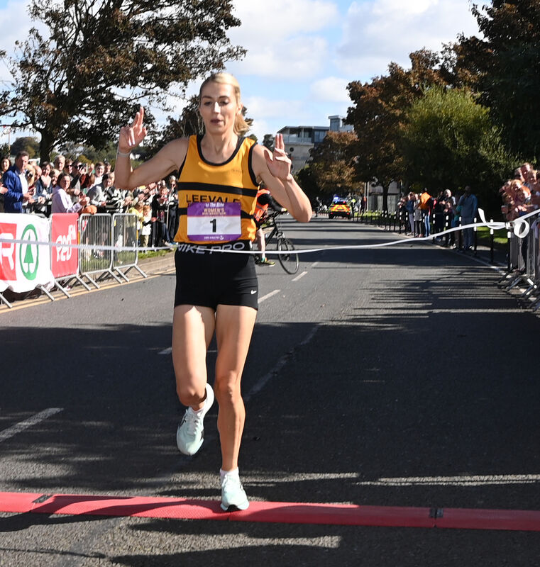 Echo Mini Marathon 2025..... Niamh Allen, Leevale, wins the The Echo Women's Mini Marathon. Picture: Eddie O'Hare