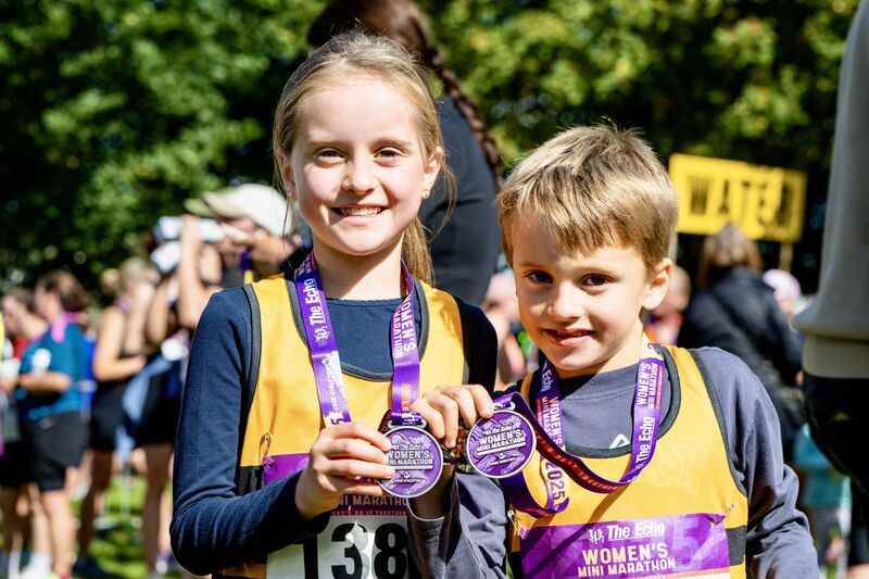 Emily and Adam Donovan from Bishopstown celebrate at the finishing line of the 2025 Echo Women’s Mini Marathon: Picture Chani Anderson Emily and Adam Donovan from Bishopstown celebrate at the finishing line of the 2025 Echo Women’s Mini Marathon: Picture Chani Anderson