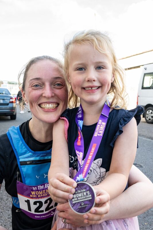 Emily and Adam Donovan from Bishopstown celebrate at the finishing line of the 2025 Echo Women’s Mini Marathon: Picture Chani Anderson Emily and Adam Donovan from Bishopstown celebrate at the finishing line of the 2025 Echo Women’s Mini Marathon: Picture Chani Anderson