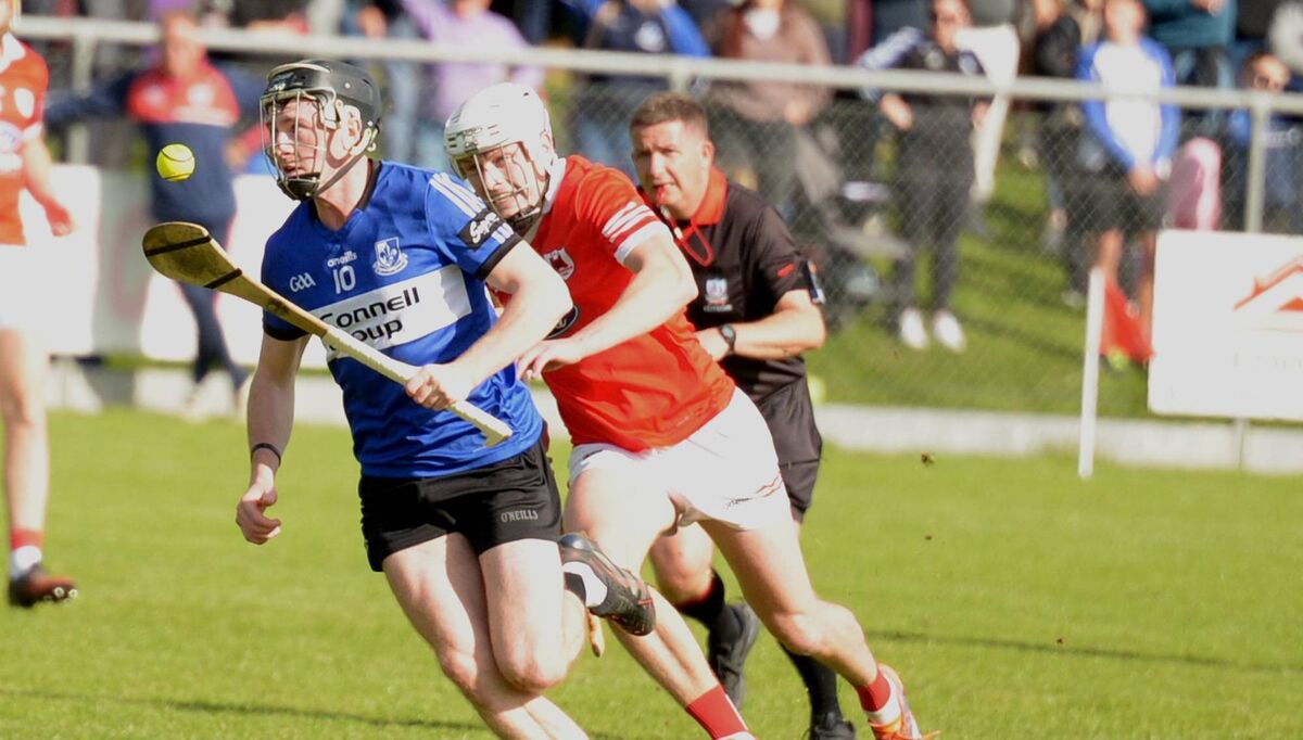 Jack O'Connor on the attack for Sarsfields against Charleville. Picture: John Tarrrant