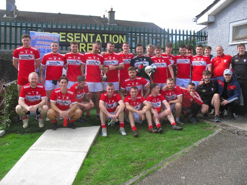 Lough Rovers, the Cormac O'Connor Foodhall and Butchers Flor McCarthy Cup winners at Ballinlough recently. 
