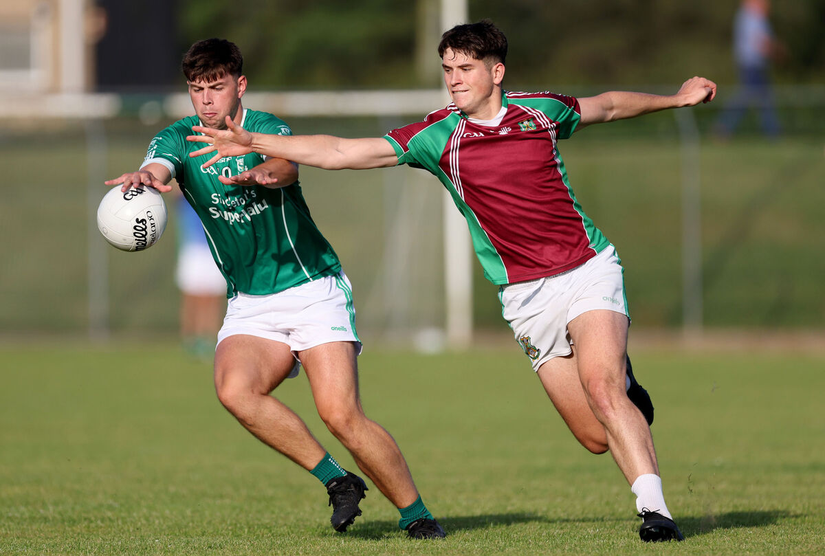 St Vincent's Brandon Hornibrook in action against Adam Murphy of Aghabullogue this year. Picture: Jim Coughlan