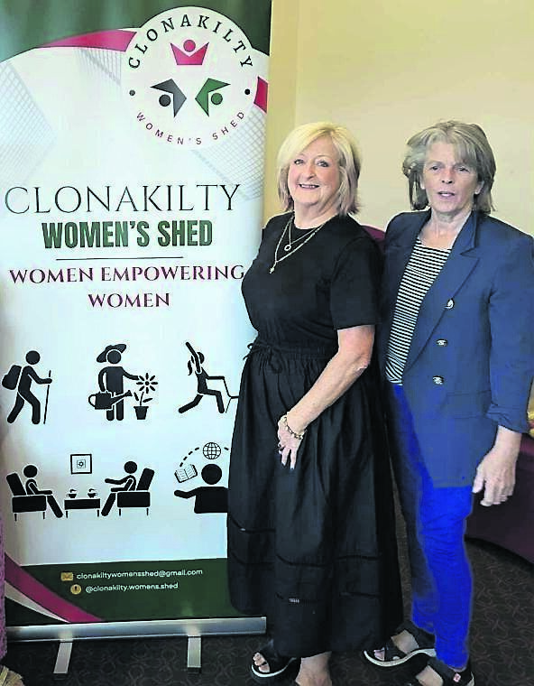 Women’s Shed Chairperson Rosemarie Leahy Dempsey, and vice Chairperson Maureen Griffin.
