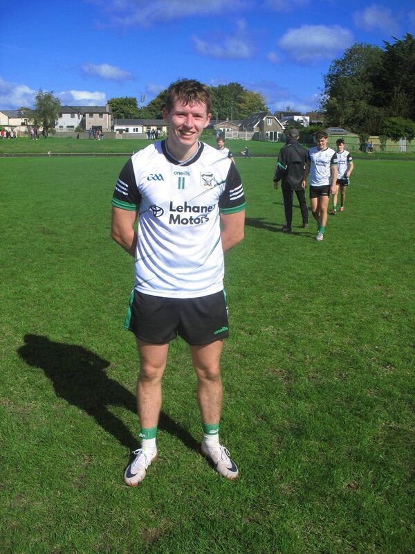 Diarmuid McCarthy of Douglas, who was the game's top scorer