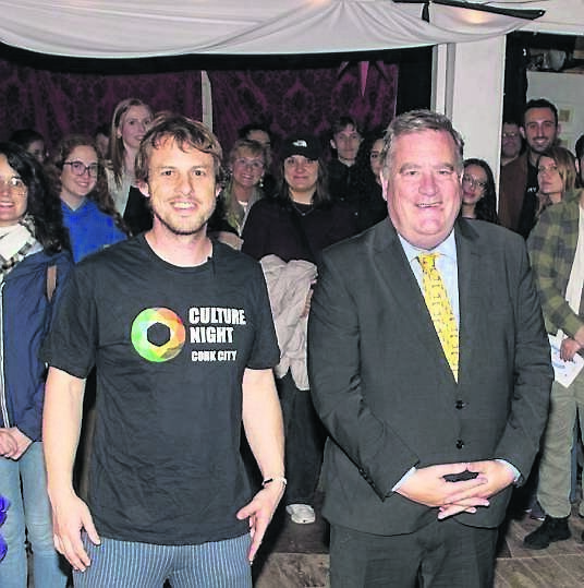 Councillor Dan Boyle at the opening of Culture night at Shandon Studios.