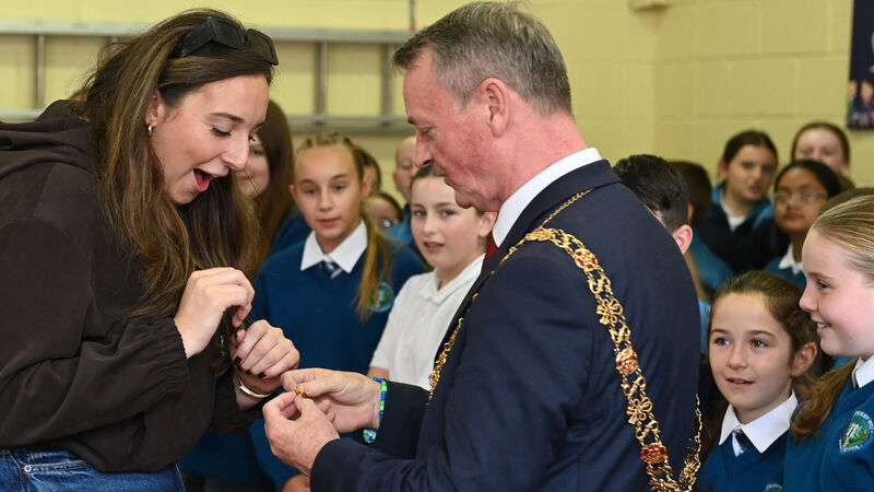 All About Cork: Lord Mayor Cllr Fergal Dennehy visits Strawberry Hill NS